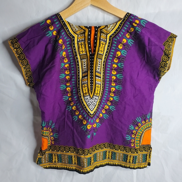 Kids Purple Dashiki - Picture 6 of 7